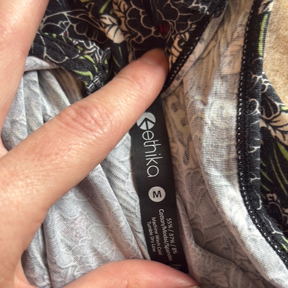 Ethika Floral Patterned Bodysuit - Black and Green